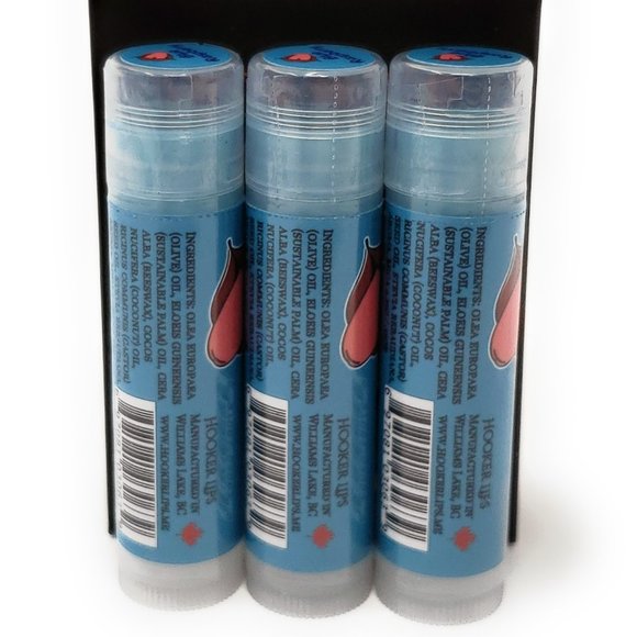 Hooker Lips Luxury Lip Balm Blue Raspberry 3 Pack - Picture 2 of 3